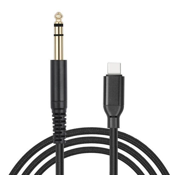 Insert and Play USB C to 1/4inch Stereo Cable 32-bit 384kHz Adapter Wire for Digital Devices to Mixers