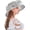 Grey, variant on Women Organza Kentucky Hat Derby Fascinator Hat, Lady Cocktail Tea Party Church Wedding Bridal Flower Hat Summer Beach Sun Hat