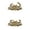 2pcs, variant on Solid Metal River Figurine Vintage Sculpture for Housewarming Collection or Coffee Table Decor