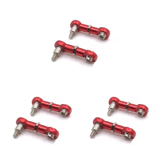 Vogacara Pack de 2 1/28 coches de control remoto mejora de la junta de dirección barra de enlace rojo Type1 NO1 Vogacara CBP208151