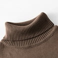 thumbnail image 7 of Cowsor Toddler Baby Boys Girls Knit Sweaters Turtleneck High Collar Fall Winter Soft Warm Sweater Pullover Tops, 7 of 7