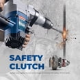 thumbnail image 4 of Restored DongCheng 1-1/8 Inch SDS-Plus Rotary Hammer with 9.2A Motor, 3.6J Impact Energy, 5,000 BPM for Concrete & Demolition, Includes 3 Drill Bits, 2 Chisels, Case (Refurbished), 4 of 9