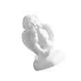 thumbnail image 4 of Guardoinrt Beautiful Resin White Angel Statue Delicate Desktop Decor Collection Window Props for Christmas holding face 5Set, 4 of 6