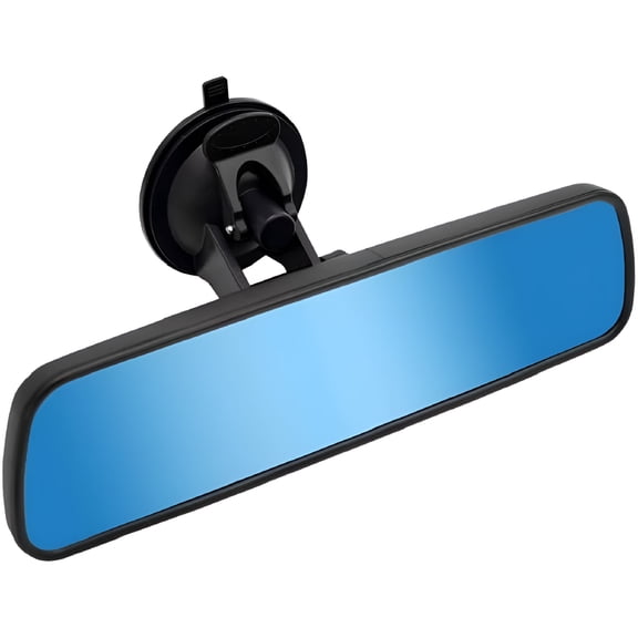 MELIVO Rear View Mirror, Anti-glare Rear View Mirror with 360 Degree Adjustable Suction Cup Curved Mirror Surface HD Car Rearview Mirror for Cars Vehicles SUV Trucks and Boats