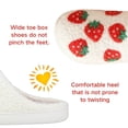 thumbnail image 3 of BERANMEY Cute Strawberry Slippers for Women Perfect Soft Plush Comfy Warm Slip-On Happy Face Slippers fo Women Indoor fluffy Smile House Slippers for Women and Men Non-slip Fuzzy Flat Slides, 3 of 9