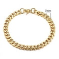 thumbnail image 5 of Hip Hop Mens Simple 3-11mm Stainless Steel Gold Silver Color Curb Cuban Link Chain Bracelets for Women Unisex Wrist Jewelry Gift GC, 5 of 6