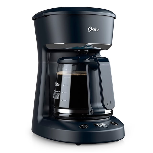 Cafetera programable Oster de 12 tazas negra con auto apagado Oster 2118210