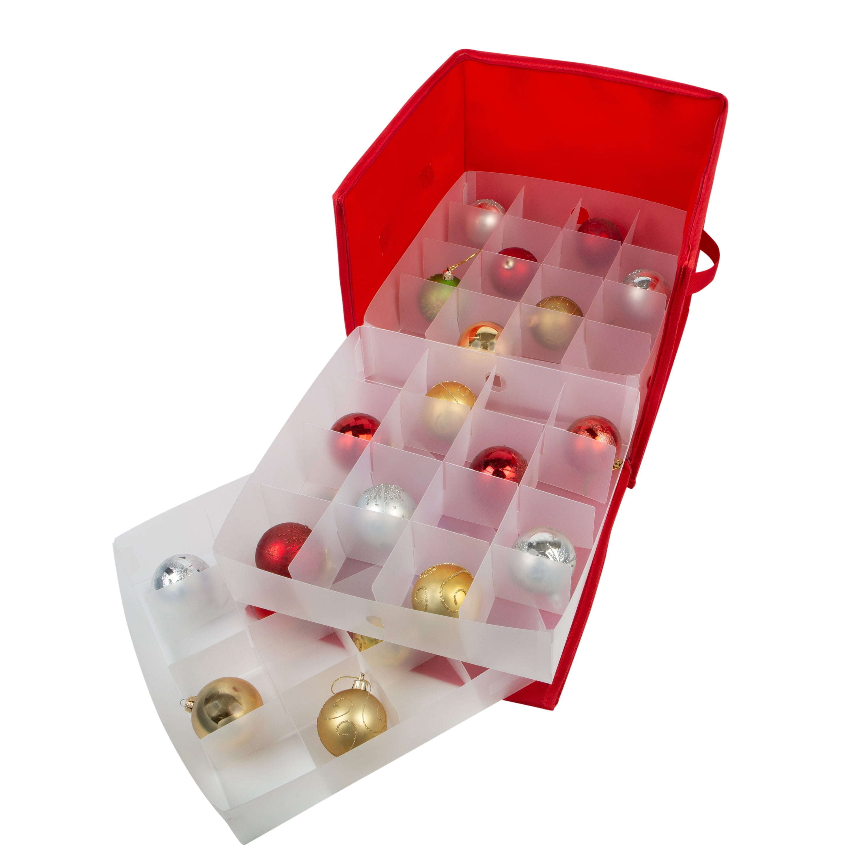 Simplify 112-Count Ornament Organizer in Red – ShopBobbys