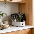 thumbnail image 3 of Toaster Cover 4 Slice, Black Christmas Dustproof Bakeware Oven Protector with Top Hook, Snowman Xmas Tree Snowflake Gifts Elk Waterproof Small Kitchen Appliance Toasters Dust Cover, 12"x11"x8", 3 of 7