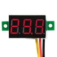 thumbnail image 1 of Voltímetro digital, voltímetro digital de 0,36 pulgadas, tres voltímetros, medidor de voltaje, respuesta rápida, 1 of 8