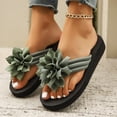 thumbnail image 3 of Dakaela Women's Flower Flip Flops 2026 Yoga Mat Slip on Flat Thong Sandals Summer Beach Slides Casual Walking Slippers for Travel Vacation Size 6-10, 3 of 6