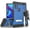 Blue, variant on Tri-Shield Combination for Motorola Moto G Pure / G Power 2022 Case, Nakedcellphone [Military Grade] Rugged Cover with Metal Kickstand [Includes Wrist Strap Lanyard + Belt Clip Holster]