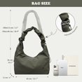 thumbnail image 3 of SPEKSEE Slouchy Large Nylon Hobo Bag for Women, Large Capacity Tote Bag, Adjustable Strap Casual Crossbody Bag, Foldable Lightweight Everyday Shopper Handbag for Travel Work Shopping, 3 of 7