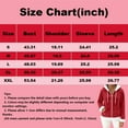 thumbnail image 3 of Women's Casual Fashion Long-Sleeved Zip-Up Fleece Hooded Cardigan with Christmas Snowflake Print for Women's Casual Fashion and Apparel,Gray,XL, 3 of 4
