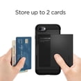 thumbnail image 4 of Funda de teléfono Spigen Slim Armor CS para iPhone SE 2022 negra, 4 of 8