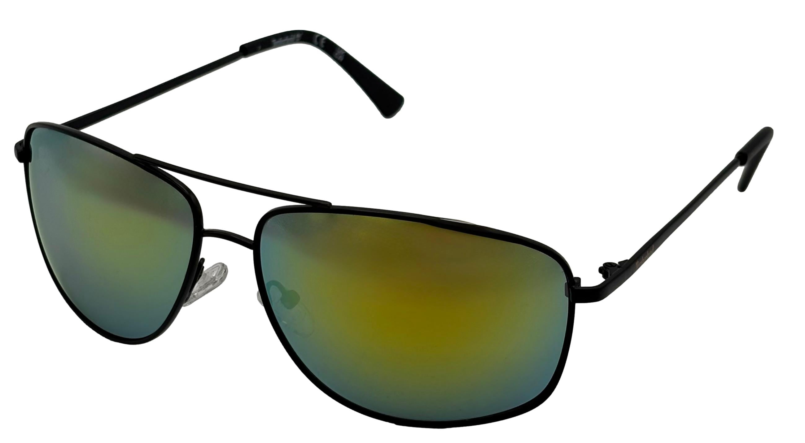 Timberland Polarized Men's Satin Black/Rubber Navigator Sunglasses