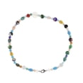 thumbnail image 4 of Glass Crystal Bead Multi-Colored Millefiori Flower Necklace 17 inches for Women Jewelry, 4 of 6