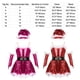 thumbnail image 5 of Disfraz de Navidad para niños, sin mangas, con lentejuelas, vestido de tutú de ballet, patinaje artístico, gimnasia, mallas, jazz, ropa de baile latino, 5 of 5