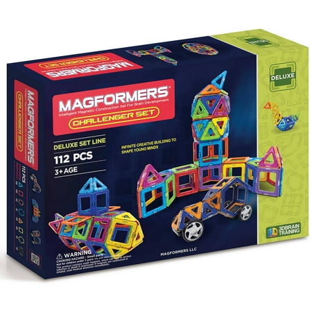 Magformers Deluxe Challenger Multicolor Magnetic Tiles 112 (Magformers Best Price Canada)