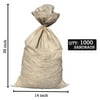 Sandbags For Flooding - Size: 14" x 26" - Beige - Sandbags Empty - Sandbags Wholesale Bulk - Sand Bag - Flood Water Barrier - Water Curb - Tent & Store Bags (1,000 Bags)