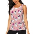 thumbnail image 2 of Uemuo Bulldog Pattern Workout Tank Tops for Women Breathable Moisture-wicking tank top Sleeveless Running Loose Fit Yoga Tops Active Shirts Sports Gym Exercise, 2 of 9