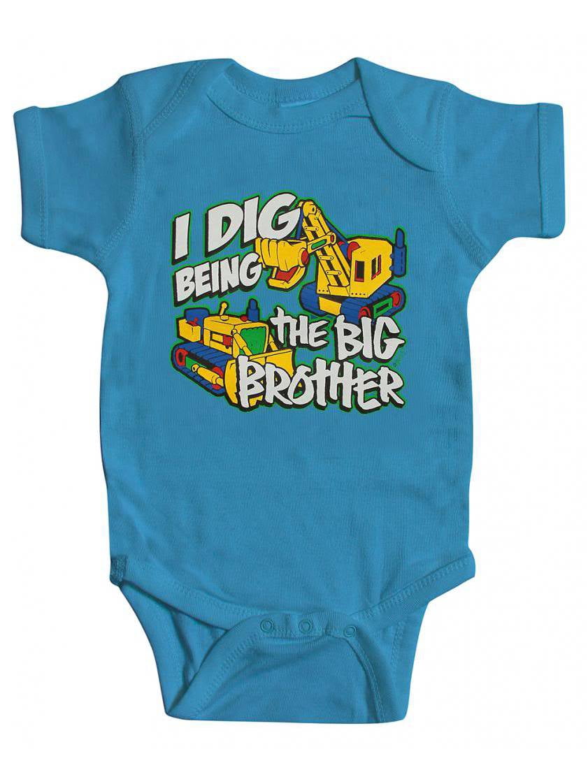 Toddler "I Dig Being the Big Brother" Bodysuit - Turquoise - 6 Months