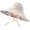 Beige, variant on Women's Sunhat Wide Brim Beach Topless Summer Hat Reversible Breathable Stylish Flower Ponytail Large Vacation Foldable Hat