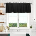 thumbnail image 3 of Valances for Windows Kitchen Curtains Small Treatments Valance, Luxury Black Paper Texture 42x18 inch, 3 of 5