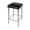 Black Leather, variant on Butler Specialty Maxwell 32"H Leather and Metal Square Backless Bar Stool -White