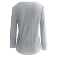 thumbnail image 6 of Fgnfyis T Shirts For Women Casual Long Sleeve Soft Basic Solid Color Top Everyday Comfort Warmth Long Sleeve Tops For Women Grey XXL, 6 of 6