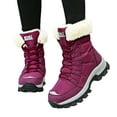 thumbnail image 2 of Npasoilc Snow Boots for Women,Winter Boots with Lace Up,Ankle Boots and Fluff Boots With Fleece,Fur Lined Short Boots, 2 of 8
