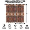 thumbnail image 2 of Blackout Kids Curtains,Red Boho Ethnic Geometric Pattern Childrens Insulated Curtains Set Of 2,Bedroom Essentials,Toddler Room Decor 42x84in(106x213cm), 2 of 5
