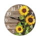 thumbnail image 2 of Reloj de pared con diseño de girasol retro europeo de 30 cm, reloj de pared decorativo para el hogar y la sala de estar., 2 of 4