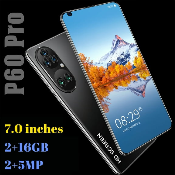 7.0 Inch 𝙰ndroid 8. Smartphone, Unlock Face Mobile Phones, With 2G RAM 6GB ROM, Dual SIM, 28GB Expandable, Quad Coreprocessor