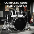 thumbnail image 4 of Best Choice Products 5-Piece Beginner Drum Set w/ Snare, Bass, Toms, Cymbal, Hi-Hat, Sticks, Drum Pedal - Dark Blue, 4 of 9