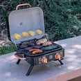 thumbnail image 4 of Kenmore 2-Burner Portable Tabletop Retro Gas Grill, Black and Copper, 4 of 6