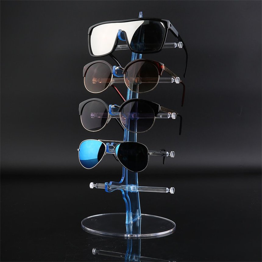 Pmma & Alloy 5 Pair Sunglasses Glasses Fashion Acrylic Show Rack