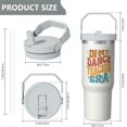 thumbnail image 5 of 1pc IN MY DANCE 30oz Tumbler with Straw & Handle - Insulated Stainless Steel Cup | Holiday Gift for Man Women (Christmas, Valentine's, Birthday), 5 of 7