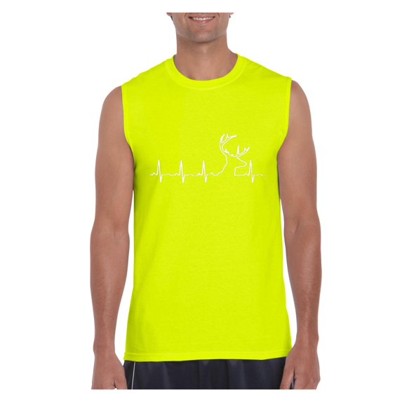 Mens Heartbeat Hunting Ultra Cotton Sleeveless T-Shirt