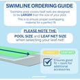 thumbnail image 4 of Swimline Hydrotools Leaf Net Winter Pool Cover for 14 x 28 Ft Above Ground Rectangle Pools, 4 of 7