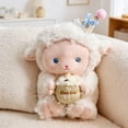 thumbnail image 4 of White Lamb & Cute Stuffed Sheep Doll Plushie In 2 Sizes Perfect For Girls And Kids, 4 of 6