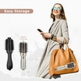 thumbnail image 7 of Dual Voltage Hair Dryer Brush, Aima Beauty 4 in 1 Travel Hair Dryer for Hair Styling, 2.3 Inch Ionic Blow Dryer Brush, Good for Travel and Gift, Champagne Silver, 7 of 7