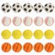 thumbnail image 2 of WORGEOUS 20pcs espuma bolas deportivas mini espuma de espuma exprima el estrés alivio de alivio juguetes, 2 of 8