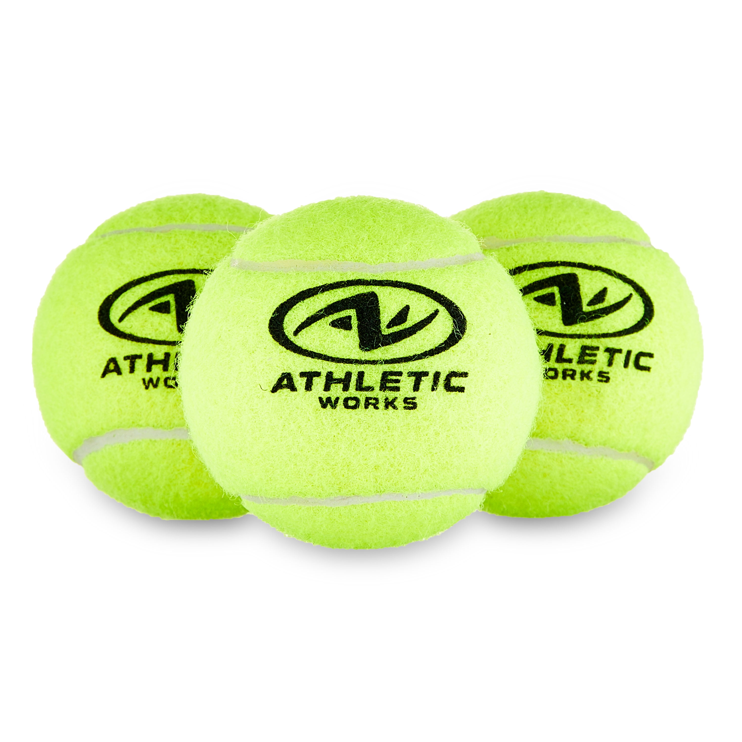 (12 pack) Athletic Works Pressurized Tennis Balls, 3-pack, All Court Use