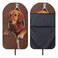 thumbnail image 6 of Uourmeti Front Seat Towel Cover Machine Washable Microfiber, Compatible with Van Truck Seat, for Cars Trucks SUVs, Golden Retriever Design, 6 of 7
