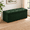 Dark Green Velvet-15"D x 43"W x 15"H, variant on Leopard Print Leather 30"D x 15"W x 15"H Folding Storage Ottoman