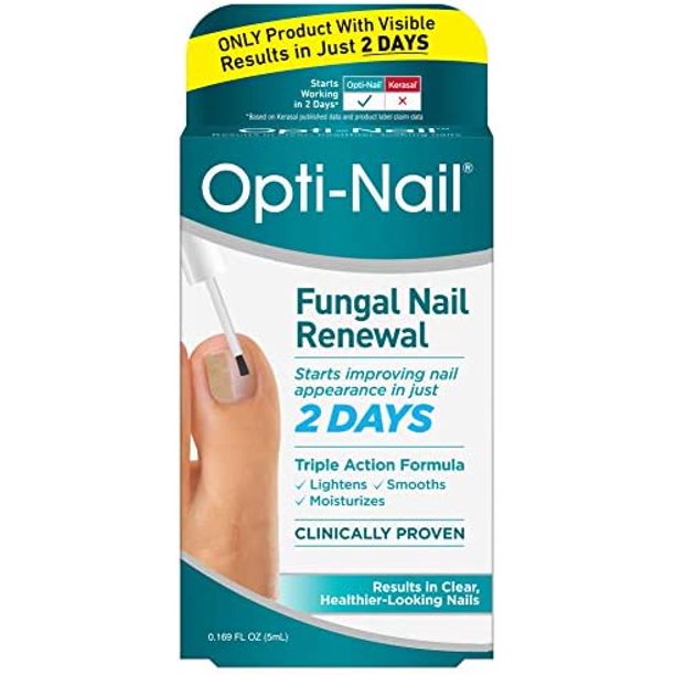 OptiNail Fungal Nail Repair with Brush Applicator, Restores the