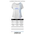 thumbnail image 2 of Pink Floyd 1968 Tournée Mondiale Violet Rush T-Shirt Dolman pour Dames, 2 of 2
