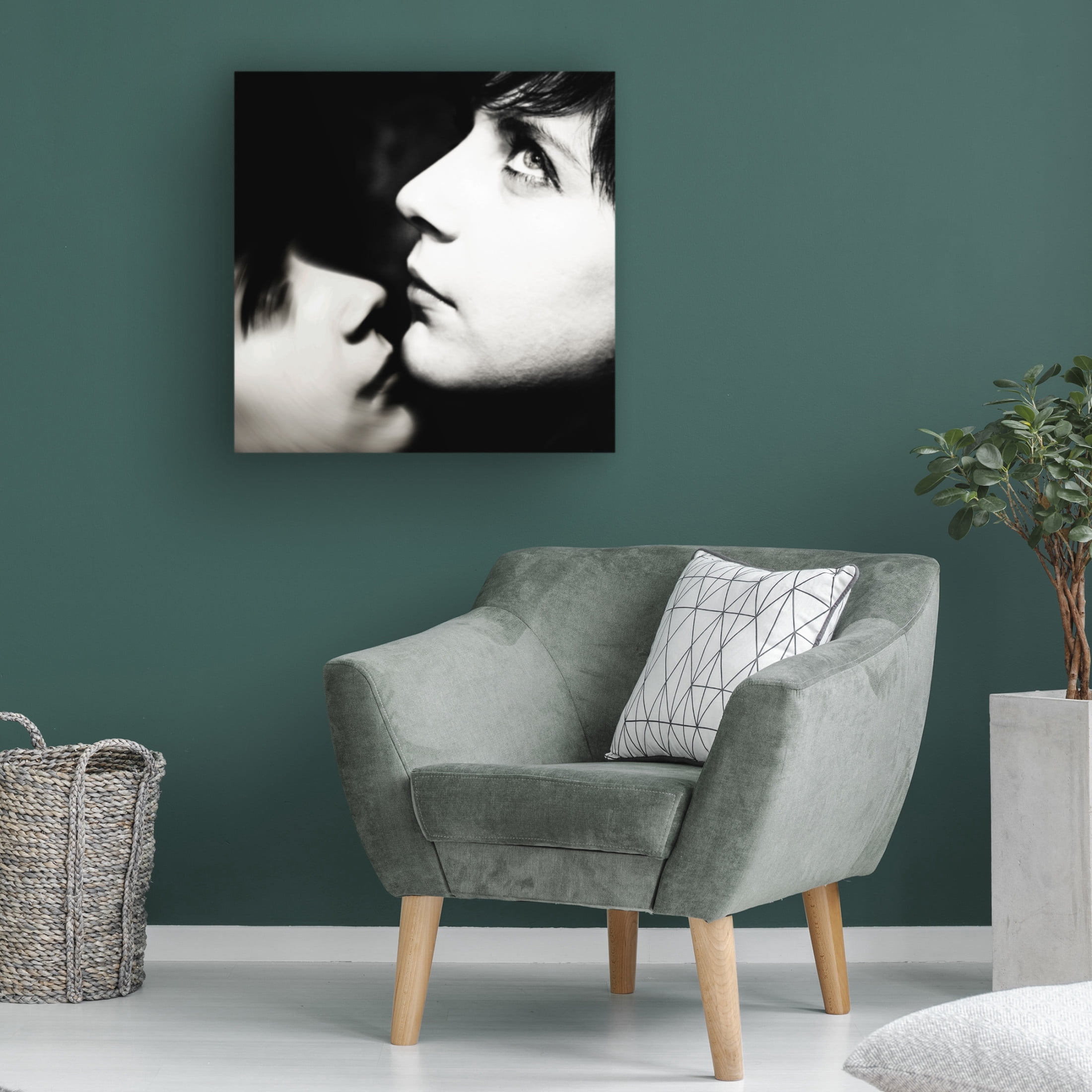 Canvas Wall Art - Christine Lebrasseur 'Hors-Contexte' Wall Art for Living Room, Bedroom, or Office D?cor by Trademark Fine Art - 14 x 14 Inches