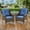 2 x Club Chairs, variant on POCASSY 68" Width Outdoor 3-Seater Sofa Patio Couch, All Weather Brown Wicker Patio Couch with Cushions for Porch Deck Backyard Pool, Blue